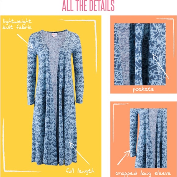 LuLaRoe XS Sarah Cardigan - Picture 6 of 7